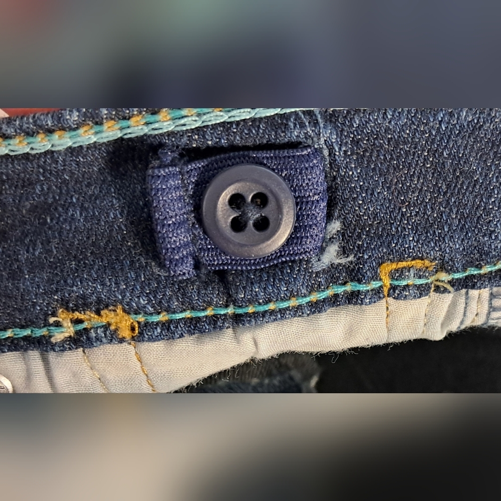 Levi's Skinny Adjustable Waist Stretch Denim Jeans Kids Girls Sz 12 NWT - Picture 6 of 10